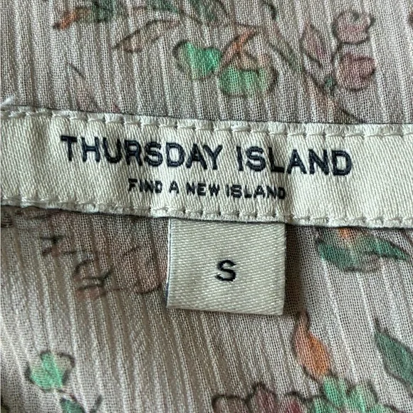 Thursday Island Floral Midi Dress in Soft Pink - Picture 8 of 8